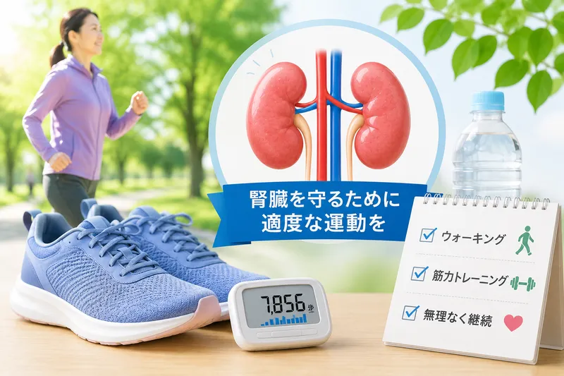 腎臓が悪くても運動していい？CKD患者のための適切な運動のすすめとウォーキングの目安